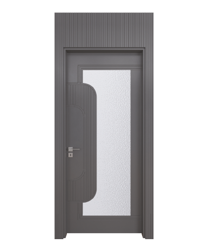 BY-4036V Porte intérieure laqué Vitrée